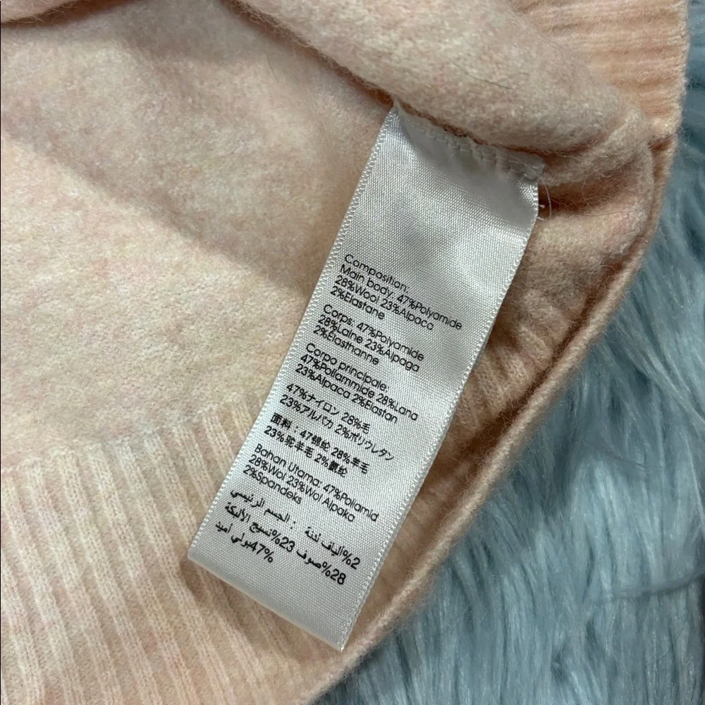 3.1 Phillip Lim Pale Pink V-neck Cropped Sweater